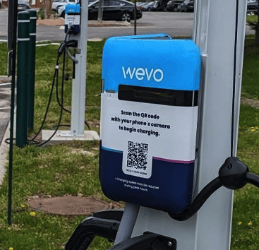 EV charging billing using QR code